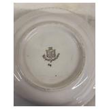 Collection of Vintage Royal Gadsden Bowls with Set of Elegant Dinner Plates