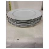 Collection of Vintage Royal Gadsden Bowls with Set of Elegant Dinner Plates