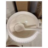 Assorted Ceramic Dinnerware Set with Tureen and Cake Plate