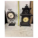 Set of 2 Vintage Style Decorative Clocks