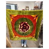 Set of 3 Tie-Dye Silk Scarves and Tapestries with Vibrant Colors