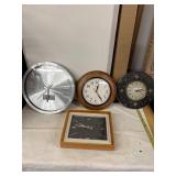 Collection of 4 Wall Clocks in Various Designs