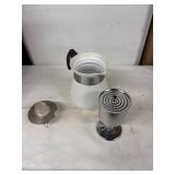 Set of 3 Corning Ware Coffee Percolators with Floral Design
