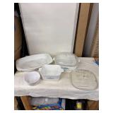 Set of 5 Vintage Corning Ware Baking Dishes