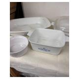 Set of 5 Vintage Corning Ware Baking Dishes