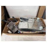 Large Box of Mixed Household Tools and Supplies