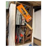 Set of Assorted Hand Tools and Cutting Blades in Box