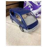 Set of Toy Vehicles and Modern Art Lamp Shade