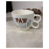 Collection of Vintage Mugs, Glass Bowl, and Porcelain Dish