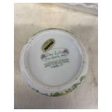 Assorted Ceramic Serving Pieces and Monogram Glass Plates