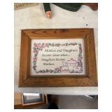 Collection of Sentimental Plaques and Decor Pieces