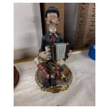 Collection of 7 Porcelain Figurines Including Angel, Musician and Animals