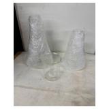 Pair of Used Glass Filtering Flasks