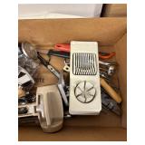 Assorted Kitchen Tool Collection with Choppers and Thermometer