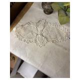 Collection of Decorative Items: Blue Glass Fish, Yellow Metal Flowers, and More