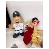 Vintage Miscellaneous Collection with Tobacco Tins, Keychains & Bobbleheads