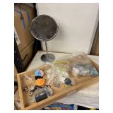 Collection of Costume Jewelry and Accessories with Mirror