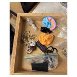 Collection of Costume Jewelry and Accessories with Mirror