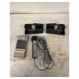 Vintage Aiwa TP-1011 Cassette Recorder with Microphone and Foot Pedals