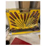 Workshop Tool Set with Screwdriver Kit, Planer, Gloves, and Accessories