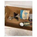 Vintage Hardware Collection with Glass Knob, Drawer Pulls, and Miscellaneous Parts