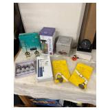 Assorted Household Decor and Collectibles Including Clock and Diffuser