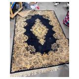 Elegant Vintage Persian-Style Area Rug with Geometric Medallion