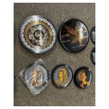 Collection of 11 Handmade Egyptian Copper Plates