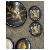 Collection of 11 Handmade Egyptian Copper Plates