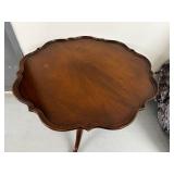 Antique Mahogany Clawfoot Side Table