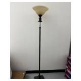 Classic Floor Lamp with Frosted Glass Shade