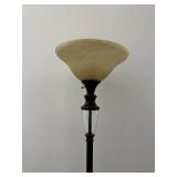 Classic Floor Lamp with Frosted Glass Shade