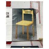 Set of 4 Modern Italian Style Round Back Wood Chairs - New in Box