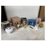 Assorted Decorative Collectible Boxes and Figurines