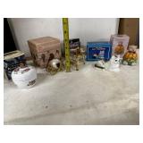 Assorted Decorative Collectible Boxes and Figurines