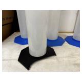 Set of 6 Large Nalgene Graduated Cylinders with Octagonal Base