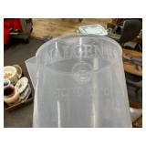 Set of 6 Large Nalgene Graduated Cylinders with Octagonal Base