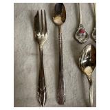 Collection of 18 Stainless Steel and Enamel Flatware from Japan