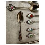 Collection of 18 Stainless Steel and Enamel Flatware from Japan