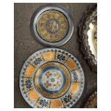 Set of 6 Egyptian Decorative Wall Plates with Intricate Design