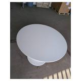 White Round Tulip Pedestal Table Modern Design