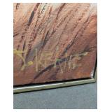 J. Keane Textured Landscape Painting