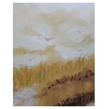 J. Keane Textured Landscape Painting