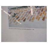 Pike Place Market Illustrated Framed Poster