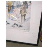 Pike Place Market Illustrated Framed Poster