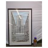 Pike Place Market Illustrated Framed Poster