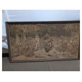Vintage Tapestry Wall Art 36" x 20"