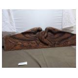 Large Wooden Bird Carving Wall Art