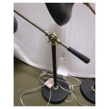 Set of Modern Black Brass Adjustable Desk Lamps