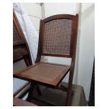 World Market Cane Folding Chairs Set